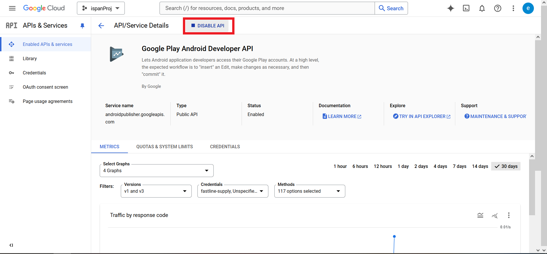 啟用Play Console API