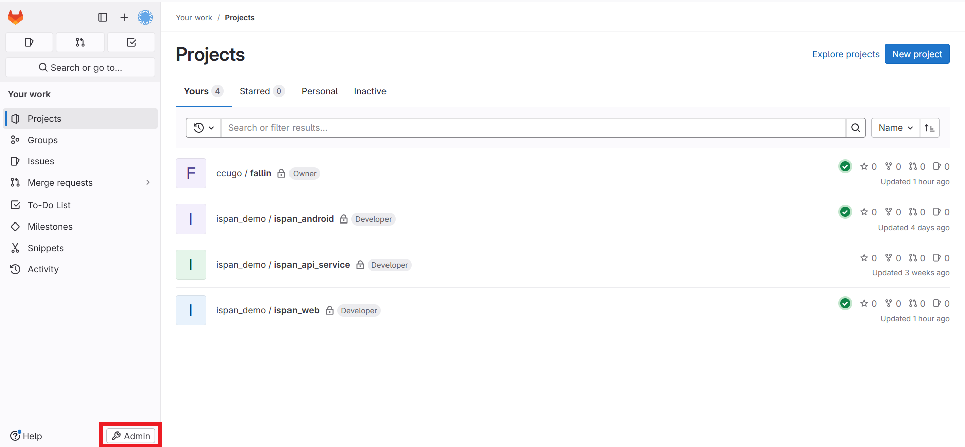 GitLab Admin Area