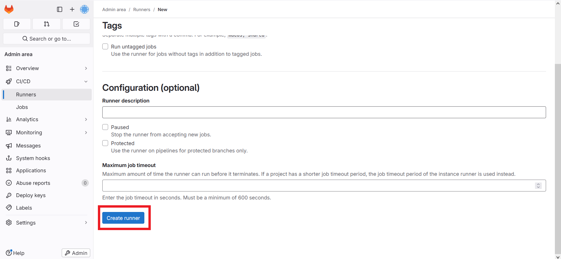 設定GitLab Runner-2